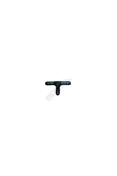 ROMİX Conector Teu Furtun Conducte 4.9Mm - Negru Set 10 Buc