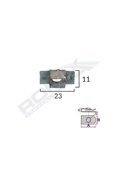 ROMİX Engine Cover Clip For Peugeot Set of 5 Pieces