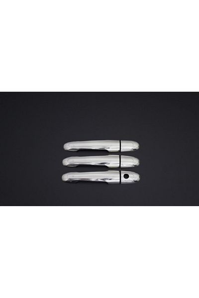 CED AUTO TRADE Set ornamente mânere ușă cromate compatibile cu MERCEDES VITO 2004-2014 W639, 3 mânere