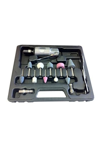 JBM JBM 16-PIECE PNEUMATIC STRAIGHT GRINDER KIT