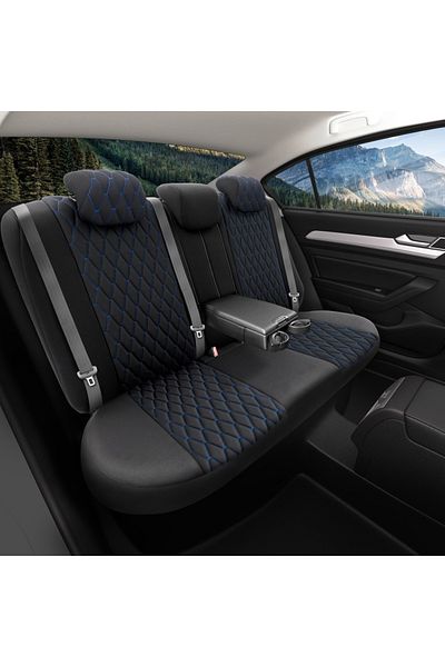Umbrella Bronco Blue Seat Cover Set