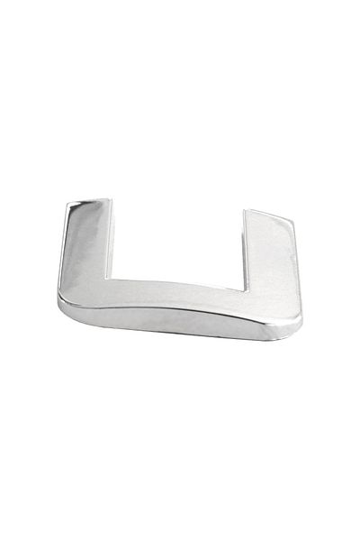 Mega Drive 3D Car Ornament. Letter C. 26 Mm. Chrome
