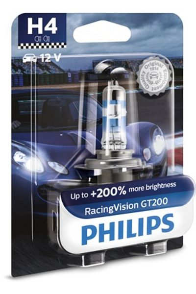 Philips Bec BEC FAR H4 60/55W 12V RACING VISION GT200 (blister) PHILIPS