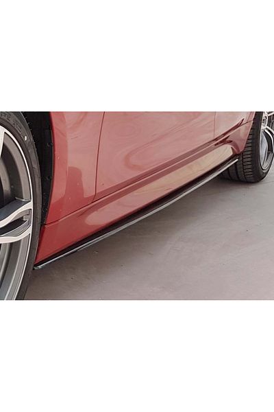 CED AUTO TRADE Prelungire praguri laterale compatibile cu BMW seria 3 F30 2012-2018, negru lucios