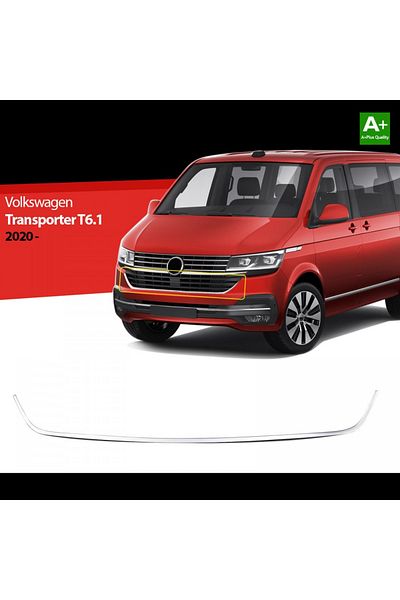 CED AUTO TRADE Stainless steel lower front grille trim VW Transporter T6 2020->