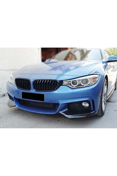 CED AUTO TRADE Set of 2 Front Bumper Extensions compatible with BMW 4 Series F32 F36 2014 -2020 M-Performance