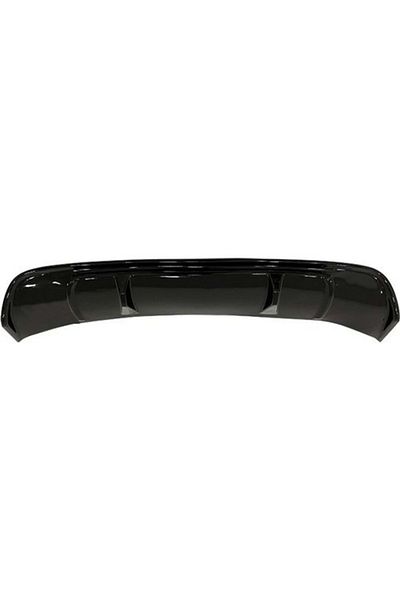 CED AUTO TRADE Prelungire difuzor Bara Spate compatibil cu VW Jetta Mk6 VI 2010-2014, negru lucios