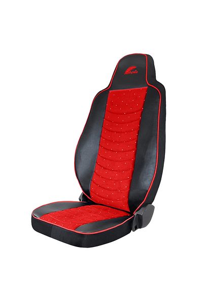 Umbrella SET HUSE SCAUN TRUCK UMBRELLA PENTRU MAN TGX EURO 6 PIELE ECOLOGICA NEAGRA + VELVET ROSU (2021-)