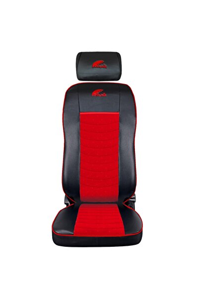 Umbrella SET HUSE SCAUN TRUCK UMBRELLA PENTRU VOLVO 2000-2004 PIELE ECOLOGICA NEAGRA + VELVET ROSU