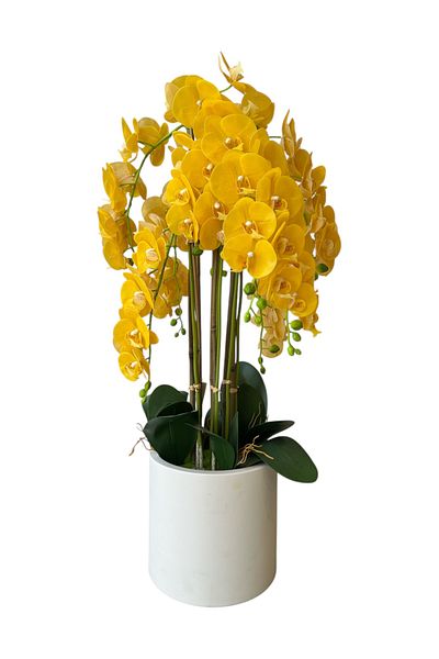 Generic artificial yellow orchid