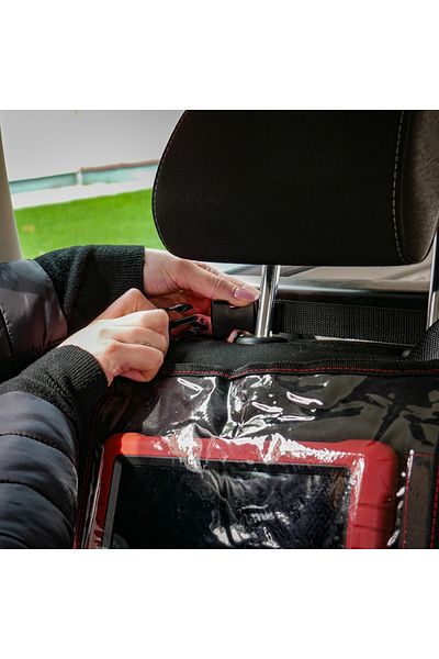 Mega Drive HUSA PROTECTIE PENTRU SCAUN AUTO COPII CU BUZUNAR TABLETA