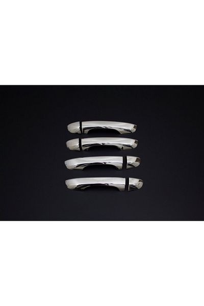CED AUTO TRADE Chrome door handle trim set compatible with VW TIGUAN II 2016->