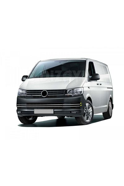 CED AUTO TRADE Set of stainless steel front lower grille trims VW Transporter T6 2015-2020 (4 pieces)