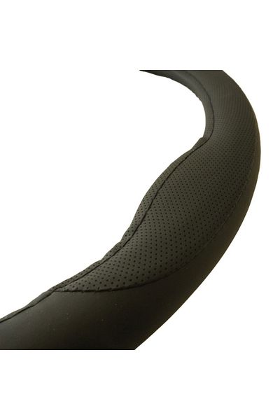 Umbrella Black Eco-Leather Steering Wheel Cover 37-39 Cm Umbrella
