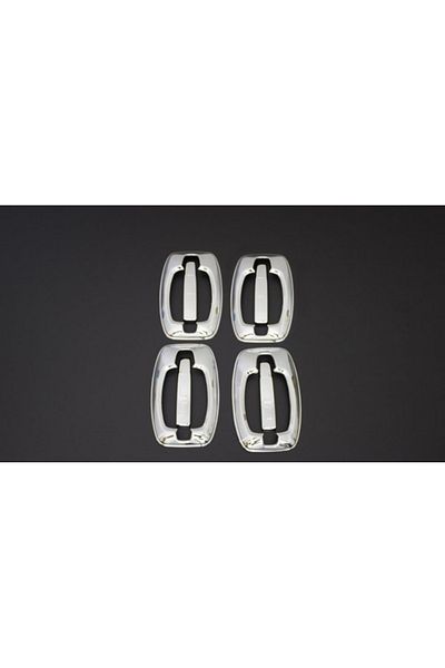 CED AUTO TRADE Chrome door handle trim set compatible with FIAT DUCATO 2006->, with frames included