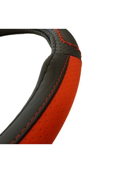 Umbrella Red Eco-leather Steering Wheel Cover 37-39 Cm Umbrella