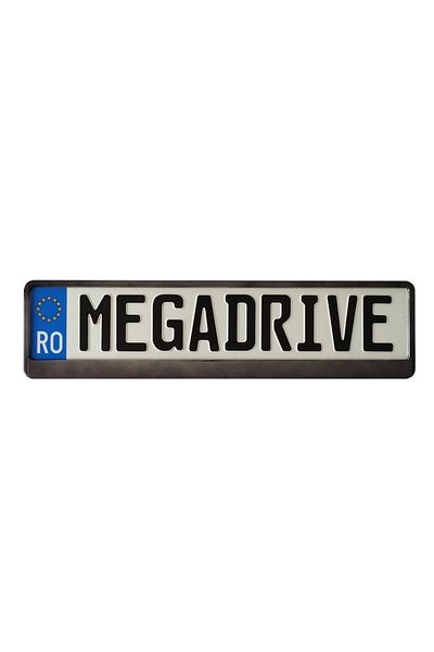 Mega Drive SUPORT NUMAR INMATRICULARE MEGA DRIVE METALIZAT GRAPHITE 1 BUC