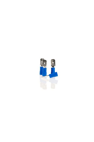 ALCA Blue Insulated Automotive Electrical Terminal Block 6.35Mm - Set of 10