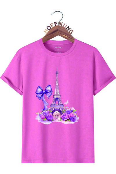 HOFFNUNG T Shirteiffel Tower and Ribbon Oversize