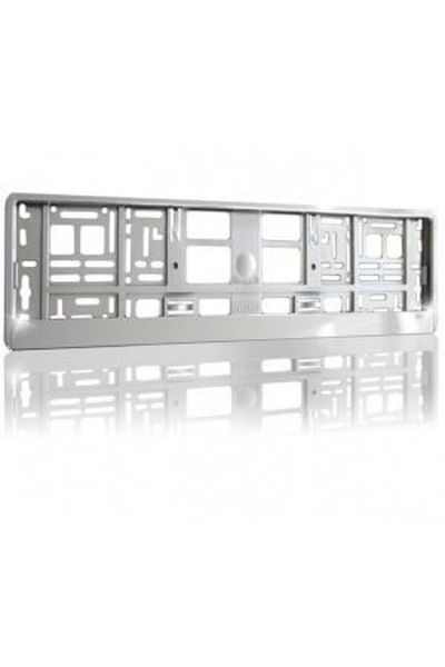 CED AUTO TRADE Chrome metal license plate holder compatible with SEAT