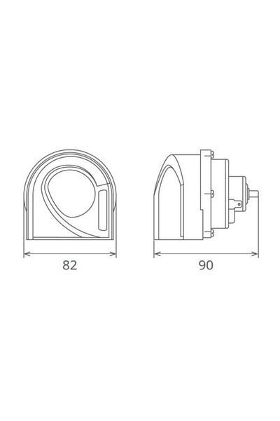 Seger Claxon Electromagnetic 12V 6A Tonă Inalt