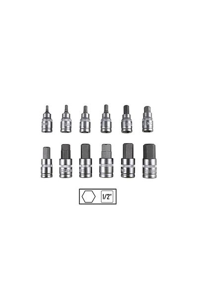 JBM 12 PIECE SET 1/2` HEX. JBM