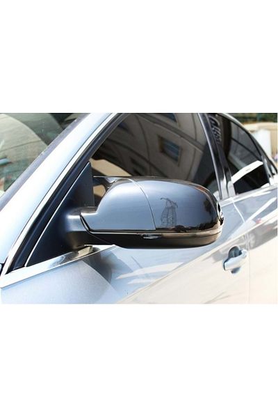 CED AUTO TRADE Capace oglinda compatibile cu Audi A4 B8 2009-2015 Negru lucios Batman Style