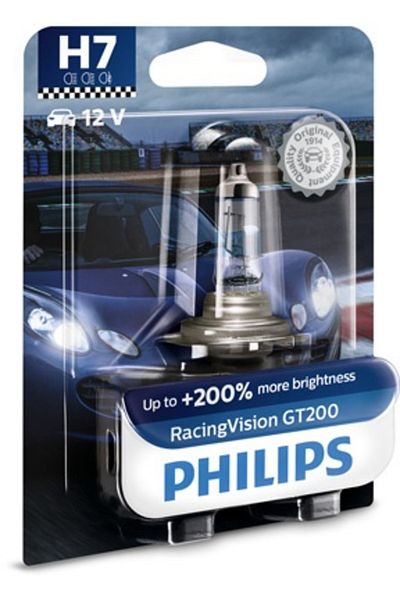 Philips Bec BEC FAR H7 55W 12V RACING VISION GT200 (blister) PHILIPS