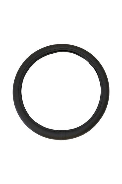 Umbrella STEERING WHEEL COVER ECOLOGICAL LEATHER BLACK 40- 42 CM UMBRELLA
