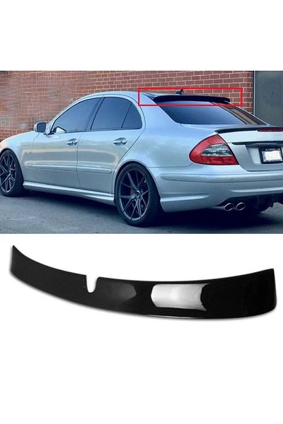 CED AUTO TRADE Rear Spoiler compatible with Mercedes E-Class W211 2002-2009, Glossy Black