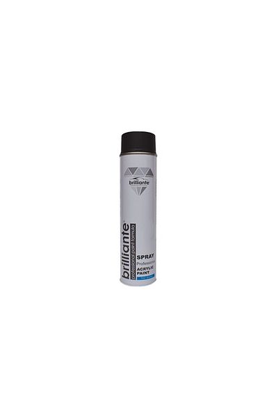 BRILLIANTE VOPSEA SPRAY ACRILICA NEGRU MAT (RAL 9005) 600 ml BRILLIANTE