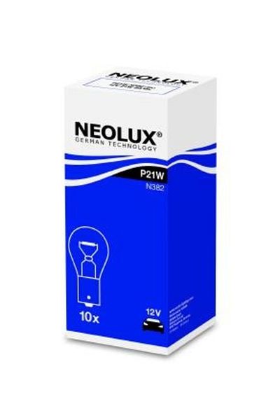 NEOLUX Signal Bulb 12V P21W Ba15S Set of 10 Neolux