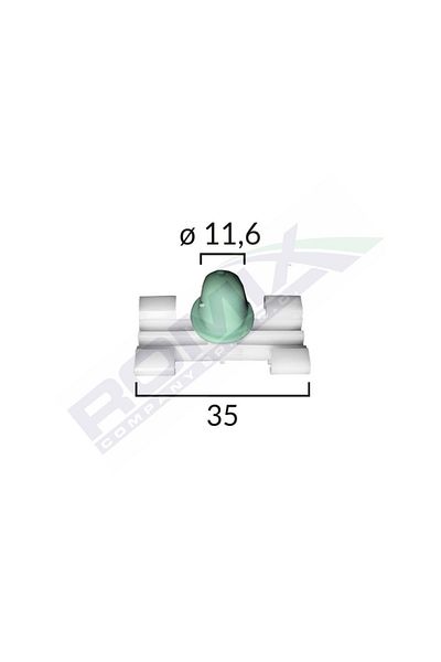 ROMİX Side Strip Fixing Element For Bmw 3 E46 Set Of 10 Pieces