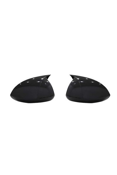 CED AUTO TRADE Capace oglinda compatibile cu Opel Corsa D E 2006-2019 Negru lucios Batman Style