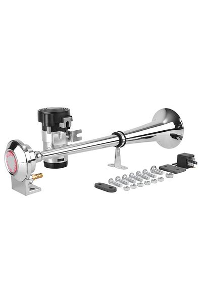Seger CLAXON CAMION CROM CU 1 GOARNA, MARINE, 24V 1A CU COMPRESOR