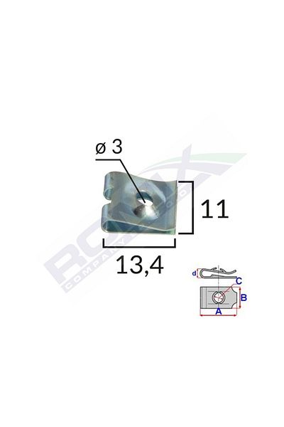 ROMİX Clips Metalic Tapiterie Universal Set 25 Buc