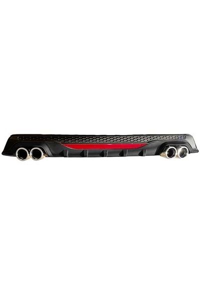 CED AUTO TRADE Difuzor bara spate universal , AMG B Design, negru mat / lucios cu catadioptru reflectorizant