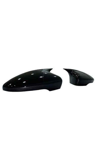 CED AUTO TRADE Capace oglinda compatibile cu VW Passat CC 2008-2017 Negru lucios Batman Style