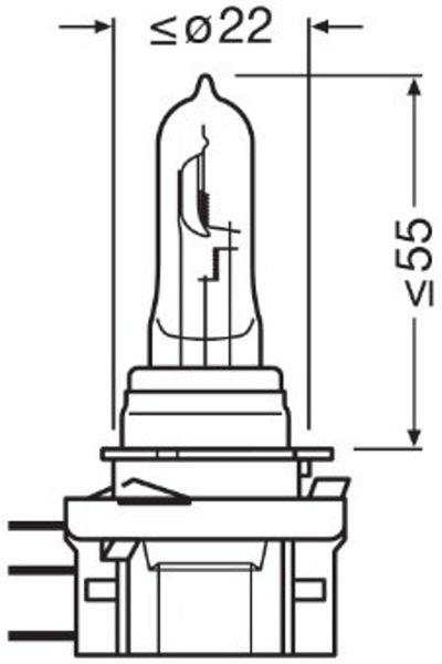 Osram Bec BEC 12V H15 15/55 W original OSRAM