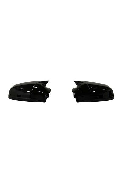CED AUTO TRADE Capace oglinda compatibile cu Opel Astra H 2004-2009 Negru lucios Batman Style