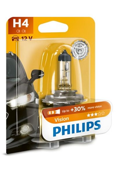 Philips Bec Far H4 P43T 60/55W 12V Vision (Blister) Philips