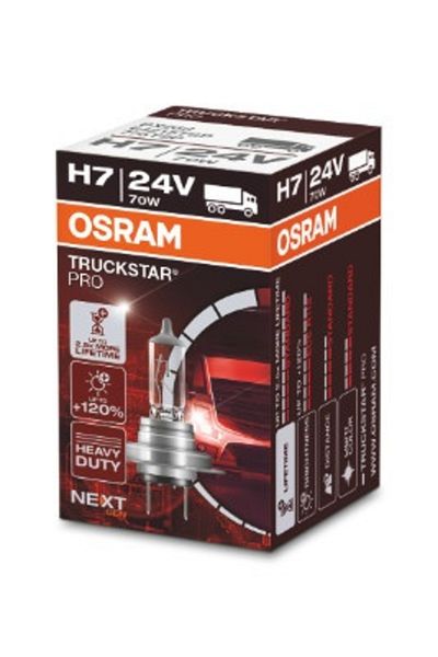 Osram Bec BEC CAMION 24V H7 70 W TRUCKSTAR PRO +120% NextGen OSRAM