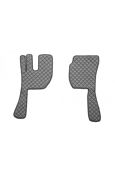 CED AUTO TRADE Set covorase camion, piele ecologica compatibil cu VOLVO FH12 FH 16 2002-2012 Gri, AUTOMAT