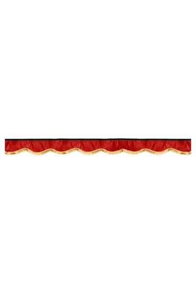 CED AUTO TRADE Truck cabin curtain set, universal compatible with Mercedes, red color