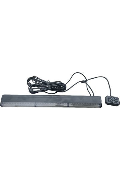 CED AUTO TRADE Bara stroboscopica Girofar LED, 47 cm, 12-24V, 15W, 3 Ðœoduri de Iluminare, E-mark E9
