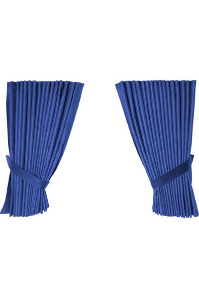 CED AUTO TRADE Set 4 perdele pentru camion, universal compatibile Renault, culoare albastru, material sintetic