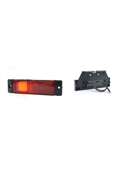 WAS LAMPA GABARIT LED 1236 W45NS, 12V-24V, POZITIE ROSU WAS