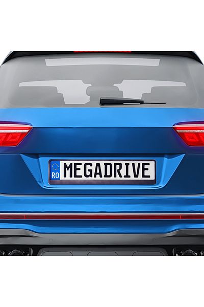 Mega Drive SUPORT NUMAR INMATRICULARE MEGA DRIVE METALIZAT GRAPHITE 1 BUC