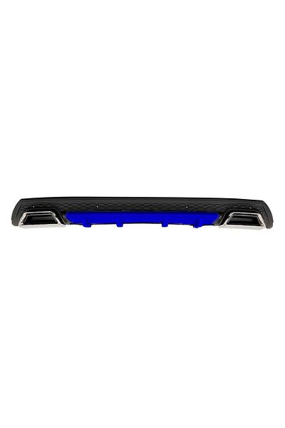 CED AUTO TRADE Difuzor bara spate universal , ELITE PLUS B Design, negru mat cu albastru
