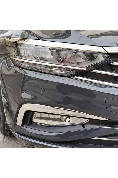 CED AUTO TRADE Stainless steel headlight trims VW Passat B8 2019->